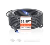 VEVOR Cable Starlink Gen 2, Núcleo de Cobre de 24 AWG / 0.25 mm² Cable de Extensión 10 m