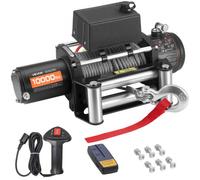 VEVOR Cabrestante Eléctrico 12 V CC, 4500 kg, con Cable de Acero 8,3 mm x 19,8 m, Control Remoto Inalámbrico, IP55 Resistente al Agua, para SUV, Jeep, Remolques, Barcos y Vehículos Todoterreno