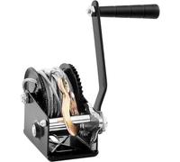 VEVOR Cabrestante Manual Capacidad de Tracción Cabrestante para Remolque de Barco 800 libras Manivela Resistente con Cable de Acero de 10 m con Trinquete Bidireccional para Remolque, Barco, ATV