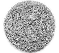 VEVOR Cadena de Eslabones de Acero al Carbono Galvanizado 5,1mm x 76m Cadena Helicoidal de Servicio Pesado Capacidad de Carga de 498 kg Dos Conectores Rápidos Cadena para Remolcar, Colgar, Acampar