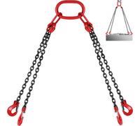 VEVOR Cadenas de Elevación de 4 Patas 5 T 1,5 m Eslinga de Cadena G80 Acero de Aleación Polipasto de Cadena para Levantar o Mover Cargas en Diversas Industrias, Maquinarias, Fábricas, Almacenes