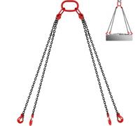 VEVOR Cadenas de Elevación de 4 Patas 5 T 3 m Eslinga de Cadena G80 Acero de Aleación Polipasto de Cadena para Levantar o Mover Cargas en Diversas Industrias, Maquinarias, Fábricas, Almacenes