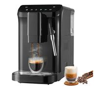 VEVOR Cafetera Espresso Automática 20 Bar con Espumador 15 Niveles de Molido
