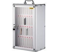 VEVOR Caja de Casillero de Almacenamiento de Teléfonos 32x20x51 cm Caja de Administración de Celular Cojinete de Carga 20 kg Caja de Almacenamiento de Teléfonos con 36 Ranuras y 2 Llaves para Clases