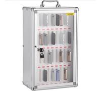 VEVOR Caja de Casillero de Almacenamiento de Teléfonos 32x20x51 cm Caja de Administración de Celular Cojinete de Carga 20 kg Caja de Almacenamiento de Teléfonos con 36 Ranuras y 2 Llaves para Clases