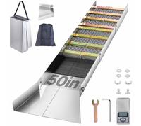 VEVOR Caja de esclusa Plegable de aleación de Aluminio, Cajas compactas de 50 Pulgadas para Oro, Equipo Ligero de esclusa Dorada, Cajas de esclusa portátiles con Musgo de minero, río, Arroyo,