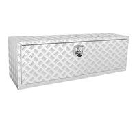 VEVOR Caja de Herramientas para Camión 121,9x43x46 cm Caja de Bastidor Inferior Caja de Almacenamiento de Aleación de Aluminio Montaje Inferior con Cerradura y Llaves para Remolques, Camionetas