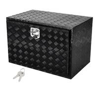 VEVOR Caja de Herramientas para Camión 1219x432x457mm Caja de Bastidor Inferior Caja de Almacenamiento de Aleación de Aluminio Montaje Inferior con Cerradura y Llaves para Remolques, Camionetas, Negro
