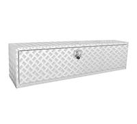 VEVOR Caja de Herramientas para Camión 152,4x43x46 cm Caja de Bastidor Inferior Caja de Almacenamiento de Aleación de Aluminio Montaje Inferior con Cerradura y Llaves para Remolques, Camionetas