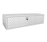 VEVOR Caja de Herramientas para Camión 152,4x61x61 cm Caja de Bastidor Inferior Caja de Almacenamiento de Aleación de Aluminio Montaje Inferior con Cerradura y Llaves para Remolques, Camionetas