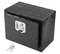VEVOR Caja de Herramientas para Camión 46x32x36 cm Caja de Bastidor Inferior Caja de Almacenamiento de Aleación de Aluminio Montaje Inferior con Cerradura y Llaves para Remolques, Camionetas, Negro