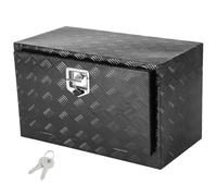 VEVOR Caja de Herramientas para Camión 760x432x457 mm Caja de Bastidor Inferior Caja de Almacenamiento de Aleación de Aluminio Montaje Inferior con Cerradura y Llaves para Remolques, Camionetas, Negro