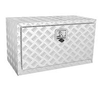 VEVOR Caja de Herramientas para Camión 76x40,5x35,5 cm Caja de Bastidor Inferior Caja de Almacenamiento de Aleación de Aluminio Montaje Inferior con Cerradura y Llaves para Remolques, Camionetas