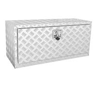 VEVOR Caja de Herramientas para Camión 91,4x43x46 cm Caja de Bastidor Inferior Caja de Almacenamiento de Aleación de Aluminio Montaje Inferior con Cerradura y Llaves para Remolques, Camionetas