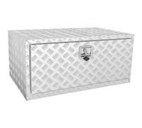 VEVOR Caja de Herramientas para Camión 91,4x61x61 cm Caja de Bastidor Inferior Caja de Almacenamiento de Aleación de Aluminio Montaje Inferior con Cerradura y Llaves para Remolques, Camionetas