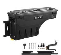 VEVOR Caja de herramientas para camión, capacidad 25l, organizador de maletero de coche, material de ABS y acero al carbono, caja de almacenamiento