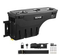 VEVOR Caja de Herramientas para Camión Capacidad 25L Organizador de maletero de coche, Material de ABS y acero al carbono Caja de almacenamiento
