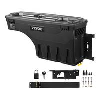 VEVOR Caja de herramientas para camión, capacidad 25l, organizador de maletero de coche, material de ABS y acero al carbono, caja de almacenamiento