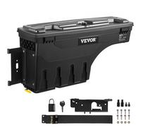 VEVOR Caja de herramientas para camión, capacidad 25l, organizador de maletero de coche, material de ABS y acero al carbono, caja de almacenamiento
