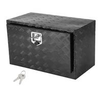 VEVOR Caja de Herramientas para Camión 914x356x406mm Caja de Bastidor Inferior Caja de Almacenamiento de Aleación de Aluminio Montaje Inferior con Cerradura y Llaves para Remolques, Camionetas, Negro