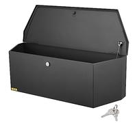 VEVOR Caja de Herramientas para Remolque Caja de Herramientas 914 x 305 x 305 mm para Remolque de Acero al Carbono Resistente con Cerradura y Llaves Resistente a la Intemperie para Mudanzas