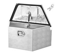 VEVOR Caja de Herramientas para Remolque de Aluminio, 660 x 330 x 305 mm, Caja de Transporte de Alta Resistencia, Gran Capacidad, con Llaves y Cerradura para Camioneta Autocaravana RV SUV Todoterreno