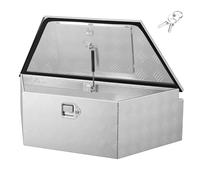 VEVOR Caja de Herramientas para Remolque de Aluminio, 990 x 419 x 305 mm, Caja de Transporte de Alta Resistencia, Gran Capacidad, con Cerradura y Llaves para RV Camioneta Autocaravana SUV Todoterreno