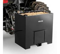 VEVOR Caja de Lastre con Enganche de 3 Puntos para Tractores, Capacidad de Carga de 363 kg, Contrapeso para Tractor de Categoría 1, Receptor de Remolque Estándar, con Almacenamiento de Herramientas