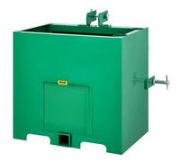 VEVOR Caja de lastre de 3 puntos capacidad de 800 libras receptor de enganche estándar de 2 pulgadas caja de lastre para tractor con volumen de 5 pies cúbicos se adapta a la categoría 1, verde