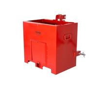 VEVOR Caja de Lastre de 3 Puntos para Tractor Categoría 1 Caja de Lastre Capacidad de Carga 363 kg para Receptor de Enganche de 50,8 mm, Contrapeso de Acero Resistente para Cargadoras, Tractores, Rojo