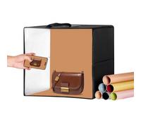 VEVOR Caja de Luz para Estudio Fotográfico 41x40x39 cm 3000-5600K Caja de Fotos para Fotografía 3 Temperaturas de Color 120 Luces LED 6 Fondos Tela Suave CRI ≥ 95 para Fotografía de Productos
