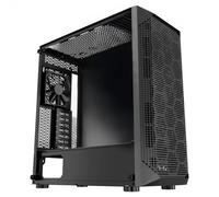 VEVOR Caja de PC Torre Media con Panel de Vidrio Templado Alto Flujo de Aire 4 Ventiladores de 120 mm Gestión de Cables Compatible con GPU Hasta 270 mm de Longitud Compatible con ATX/M-ATX/ITX
