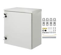 VEVOR Caja eléctrica 60 x 60 x 30 cm caja para exteriores IP66 resistente al agua y al polvo caja de conexiones con bisagras de acero al carbono laminado en frío para uso en interiores y exteriores