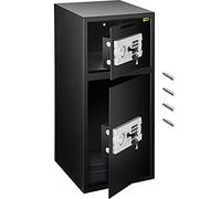 VEVOR Caja Fuerte de Seguridad con Llave, 75 x 34 x 34 cm Caja de Seguridad Digital con Cerradura de Seguridad, BXG-052 Caja Fuerte Digital de Hierro Fuerte, 33" Caja Fuerte con Diseño 2 en 1 Negro