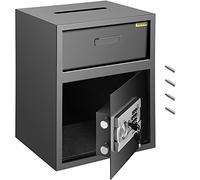 VEVOR Caja Fuerte 48 L (36 x 30 x 45 cm), Caja Fuerte para Oficina o Uso Doméstico de 1,2 mm de grosor, Caja Fuerte Empotrable Pequeña en Forma de Cajón, Caja de Seguridad con Pantalla LED y Llave
