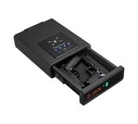 VEVOR Caja Fuerte para Pistolas, con Apertura Mediante Huella Dactilar/Contraseña/Llave y Cajón de Acceso Rápido de 3 Vías, con Pantalla, para Guardar 2 Pistolas y Cargadores, Carga Inalámbrica