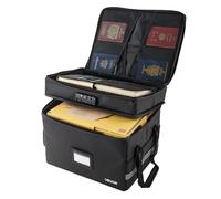 VEVOR Caja Ignífuga para Documentos, Resistente al Agua y al Calor hasta 1000 °C, con Cerradura de Combinación, Doble Capa, para Pasaportes y Documentos Importantes, 420 x 335 x 350 mm, Negro