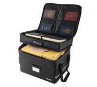 VEVOR Caja Ignífuga para Documentos, Resistente al Agua y al Calor hasta 1000 °C, con Cerradura de Combinación, Doble Capa, para Pasaportes y Documentos Importantes, 420 x 335 x 350 mm, Negro