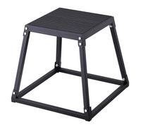 VEVOR Caja Pliométrica 458 mm Plataforma Pliométrica Antideslizante Carga 227 kg Caja de Salto Culturismo Fitness Crossfit para Entrenamiento Pliométrico Flexiones Sentadillas Gimnasio Hogar, Negro