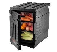 VEVOR Caja Termo Aislada de Alimentos con Caja Aislada 90L, Portacontenedores de Alimentos LLDPE con Hebillas Dobles, Calentador de Alimentos de Carga Frontal para Restaurante, Cantina, etc.