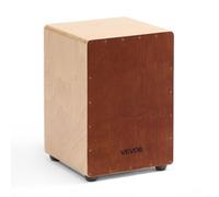VEVOR Cajón de Percusión de Madera, Tambor Portátil Ligero de Madera de Abedul Contundente de 305 x 305 x 430 mm con Cuerdas de Caja Internas y Pies de Silicona para Principiantes y Profesionales