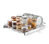 VEVOR Cajón Extraíble para Armario 500 x 535 x 72 mm, Cesta de Alambre de Acero para Gabinetes Bajos, Estante Deslizante de Almacenamiento Resistente, Ideal para Organización del Hogar, Cocina