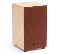 VEVOR Cajón Grande de Percusión de Madera, Tambor Ligero de Madera de Abedul Contundente de 305 x 305 x 508 mm con Cuerdas de Caja Internas y Pies de Silicona para Principiantes y Profesionales