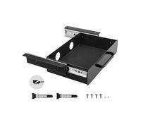 VEVOR Cajones Deslizables Debajo del Escritorio 33 cm Cajón Extraíble Montado Debajo de Mesa Organizador de Almacenamiento Oculto de Escritorio para Oficina, Hogar, Taller, 385 x 230 x 76 mm