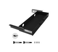 VEVOR Cajones Deslizables Debajo del Escritorio 58 cm Cajón Extraíble Montado Debajo de Mesa Organizador de Almacenamiento Oculto de Escritorio para Oficina, Hogar, Taller, 635 x 232 x 75 mm