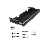 VEVOR Cajones Deslizables Debajo del Escritorio 68 cm Cajón Extraíble Montado Debajo de Mesa Organizador de Almacenamiento Oculto de Escritorio para Oficina, Hogar, Taller, 740 x 235 x 107 mm