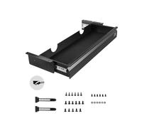 VEVOR Cajones Deslizables Debajo del Escritorio 68 cm Cajón Extraíble Montado Debajo de Mesa Organizador de Almacenamiento Oculto de Escritorio para Oficina, Hogar, Taller, 740 x 235 x 107 mm