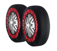 VEVOR Calcetines de nieve engrosados para neumáticos, calcetines de fibra de poliéster para neumáticos con correas elásticas, cubierta de neumáticos con tracción para nieve para automóviles, SUV, cami