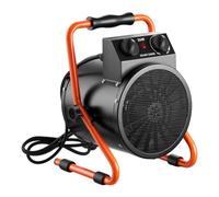 VEVOR Calefactor Eléctrico para Invernadero 2000 W Ángulo Ajustable 25°, IPX4, Calefactor Eléctrico de Aire Caliente con Ventilador para Carpa de Cultivo Taller Garaje Almacén Uso en Espacios Húmedos