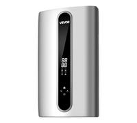 VEVOR Calentador de Agua Eléctrico Instantáneo 18 kW 380-400 V sin Tanque | para Ducha, Lavado y Cocina, con Temperatura de 30-55 °C, Panel Táctil LED, Sensor de Temperatura y Calefactor de Aluminio